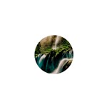 Waterfall Rocks Jungle Forest 1  Mini Buttons