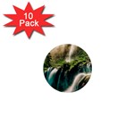 Waterfall Rocks Jungle Forest 1  Mini Magnet (10 pack) 