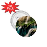 Waterfall Rocks Jungle Forest 1.75  Buttons (10 pack)