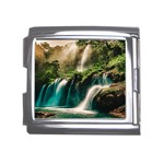 Waterfall Rocks Jungle Forest Mega Link Italian Charm (18mm)