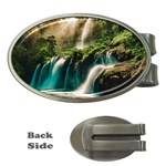 Waterfall Rocks Jungle Forest Money Clips (Oval) 