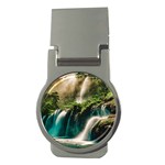 Waterfall Rocks Jungle Forest Money Clips (Round) 