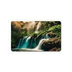 Waterfall Rocks Jungle Forest Magnet (Name Card)
