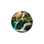 Waterfall Rocks Jungle Forest Golf Ball Marker (10 pack)