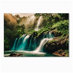 Waterfall Rocks Jungle Forest Postcards 5  x 7  (Pkg of 10)