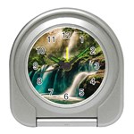 Waterfall Rocks Jungle Forest Travel Alarm Clock