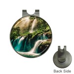 Waterfall Rocks Jungle Forest Hat Clips with Golf Markers