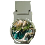 Waterfall Rocks Jungle Forest Money Clip Watches