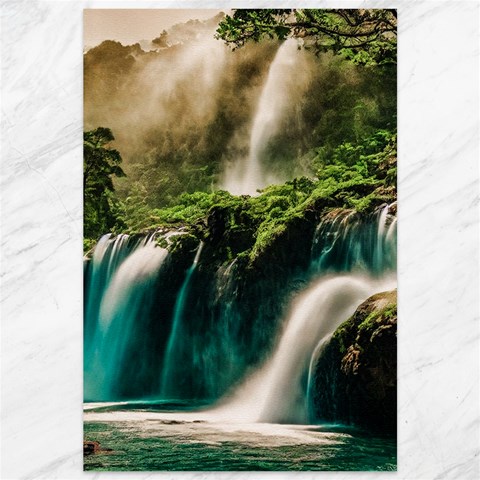 Waterfall Rocks Jungle Forest Canvas 12  x 18  from ArtsNow.com 11.88 x17.36  Canvas - 1