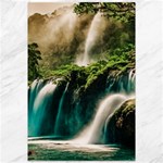 Waterfall Rocks Jungle Forest Canvas 12  x 18 
