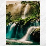 Waterfall Rocks Jungle Forest Canvas 18  x 24 