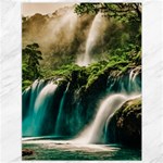 Waterfall Rocks Jungle Forest Canvas 36  x 48 