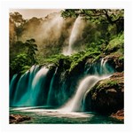 Waterfall Rocks Jungle Forest Medium Glasses Cloth