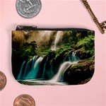 Waterfall Rocks Jungle Forest Mini Coin Purse