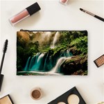 Waterfall Rocks Jungle Forest Cosmetic Bag (Medium)