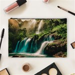 Waterfall Rocks Jungle Forest Cosmetic Bag (Large)