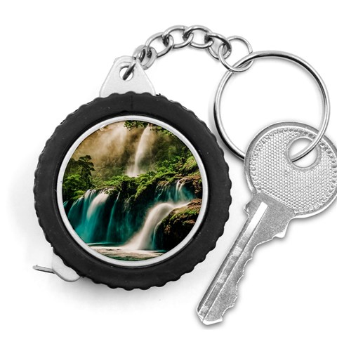 Waterfall Rocks Jungle Forest Measuring Tape from ArtsNow.com Front