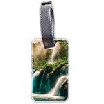 Waterfall Rocks Jungle Forest Luggage Tag (two sides)