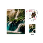 Waterfall Rocks Jungle Forest Playing Cards Single Design (Mini)
