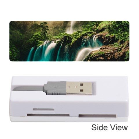 Waterfall Rocks Jungle Forest Memory Card Reader (Stick) from ArtsNow.com Front