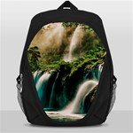Waterfall Rocks Jungle Forest Backpack Bag