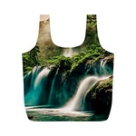 Waterfall Rocks Jungle Forest Full Print Recycle Bag (M)