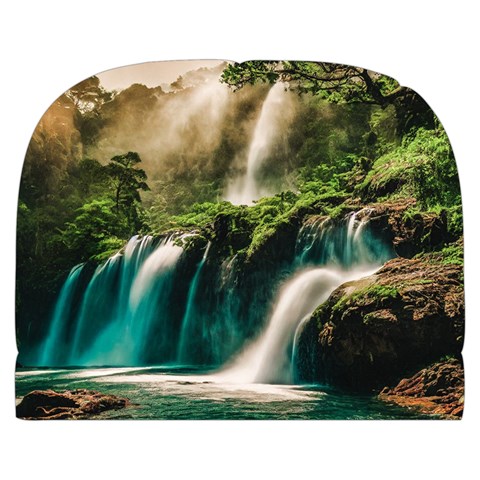Waterfall Rocks Jungle Forest Make Up Case (Large) from ArtsNow.com Front