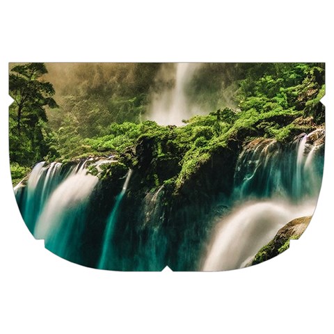 Waterfall Rocks Jungle Forest Make Up Case (Large) from ArtsNow.com Side Right