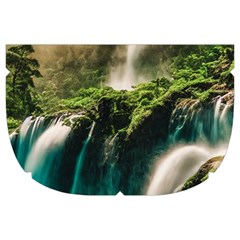 Waterfall Rocks Jungle Forest Make Up Case (Large) from ArtsNow.com Side Right