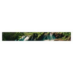 Waterfall Rocks Jungle Forest Make Up Case (Large) from ArtsNow.com Zipper Back