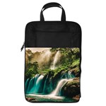 Waterfall Rocks Jungle Forest Foldable Shoe Storage Bag