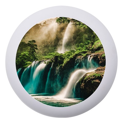 Waterfall Rocks Jungle Forest Dento Box with Mirror from ArtsNow.com Front