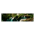 Waterfall Rocks Jungle Forest Banner and Sign 4  x 1 