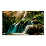Waterfall Rocks Jungle Forest Banner and Sign 5  x 3 
