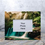 Waterfall Rocks Jungle Forest White Tabletop Photo Frame 4 x6 