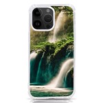 Waterfall Rocks Jungle Forest iPhone 14 Pro Max TPU UV Print Case