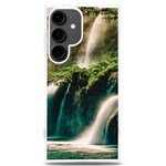 Waterfall Rocks Jungle Forest Samsung Galaxy S24 Plus 6.7 Inch TPU UV Case