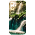 Waterfall Rocks Jungle Forest Samsung Galaxy S24 6.2 Inch Black TPU UV Case