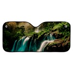 Waterfall Rocks Jungle Forest Car Windshield Sunshade