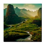 Mountains Trees Forest Tile Coaster