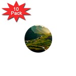 Mountains Trees Forest 1  Mini Magnet (10 pack) 