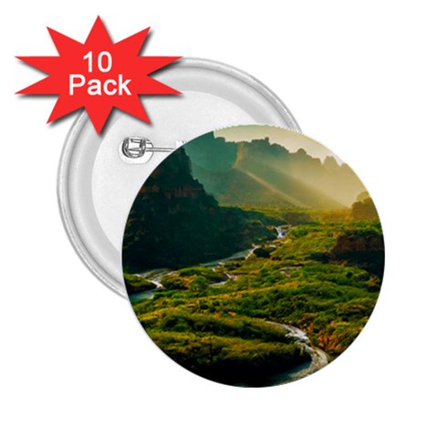 Mountains Trees Forest 2.25  Buttons (10 pack)  from ArtsNow.com Front