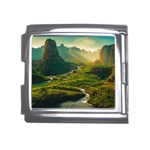 Mountains Trees Forest Mega Link Italian Charm (18mm)
