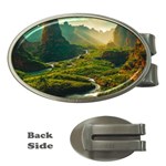 Mountains Trees Forest Money Clips (Oval) 