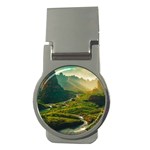 Mountains Trees Forest Money Clips (Round) 