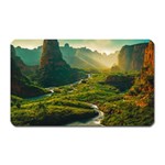 Mountains Trees Forest Magnet (Rectangular)