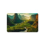 Mountains Trees Forest Magnet (Name Card)