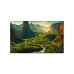 Mountains Trees Forest Sticker Rectangular (10 pack)