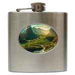Mountains Trees Forest Hip Flask (6 oz)