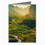 Mountains Trees Forest Greeting Card
